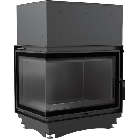 Wkład kominkowy z płaszczem wodnym Zuzia 19 kW lewy BS z wężownica z szybą DECO