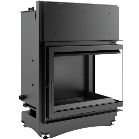 Wkład kominkowy z płaszczem wodnym Amelia 24 kW prawy BS z wężownica